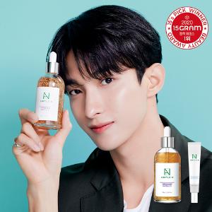 앰플엔 펩타이드샷 2X 모공탄력앰플 대용량 100ml +(증정) 광속 수분 크림 30ml