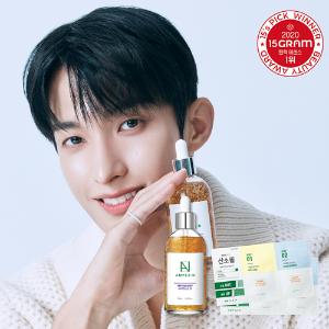 앰플엔 펩타이드샷 2X 모공탄력앰플 대용량 100ml +(증정) 산소필 2매